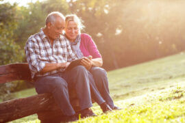 Couple on a bench